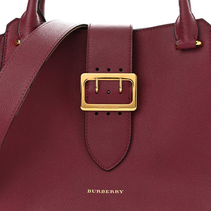 Burberry Soft Grain Medium Buckle Tote Dark Plum 7 of 10