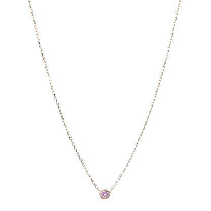 Cartier 18K Pink Gold Pink Sapphire D'Amour Pendant Necklace 1 of 6