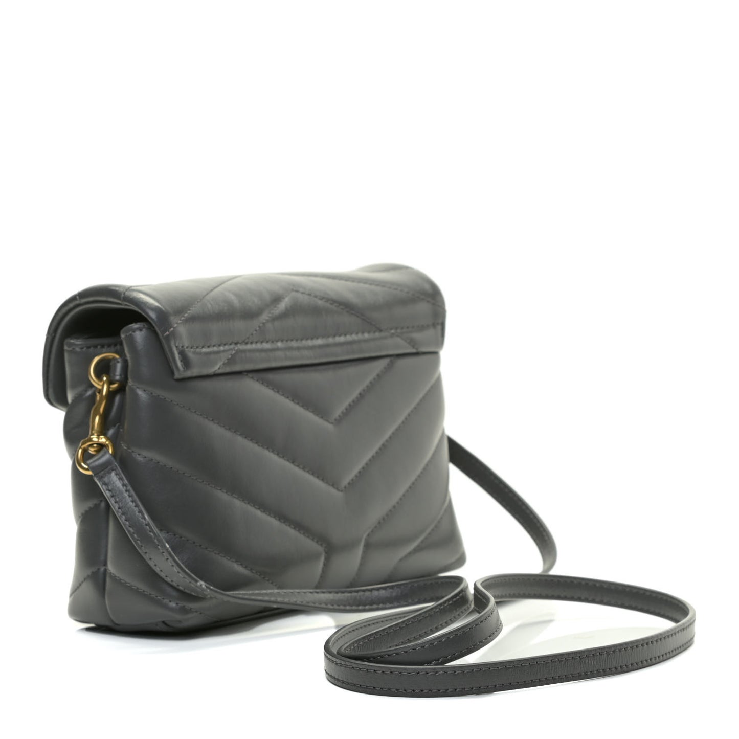 Calfskin Y Quilted Monogram Toy Loulou Satchel Storm