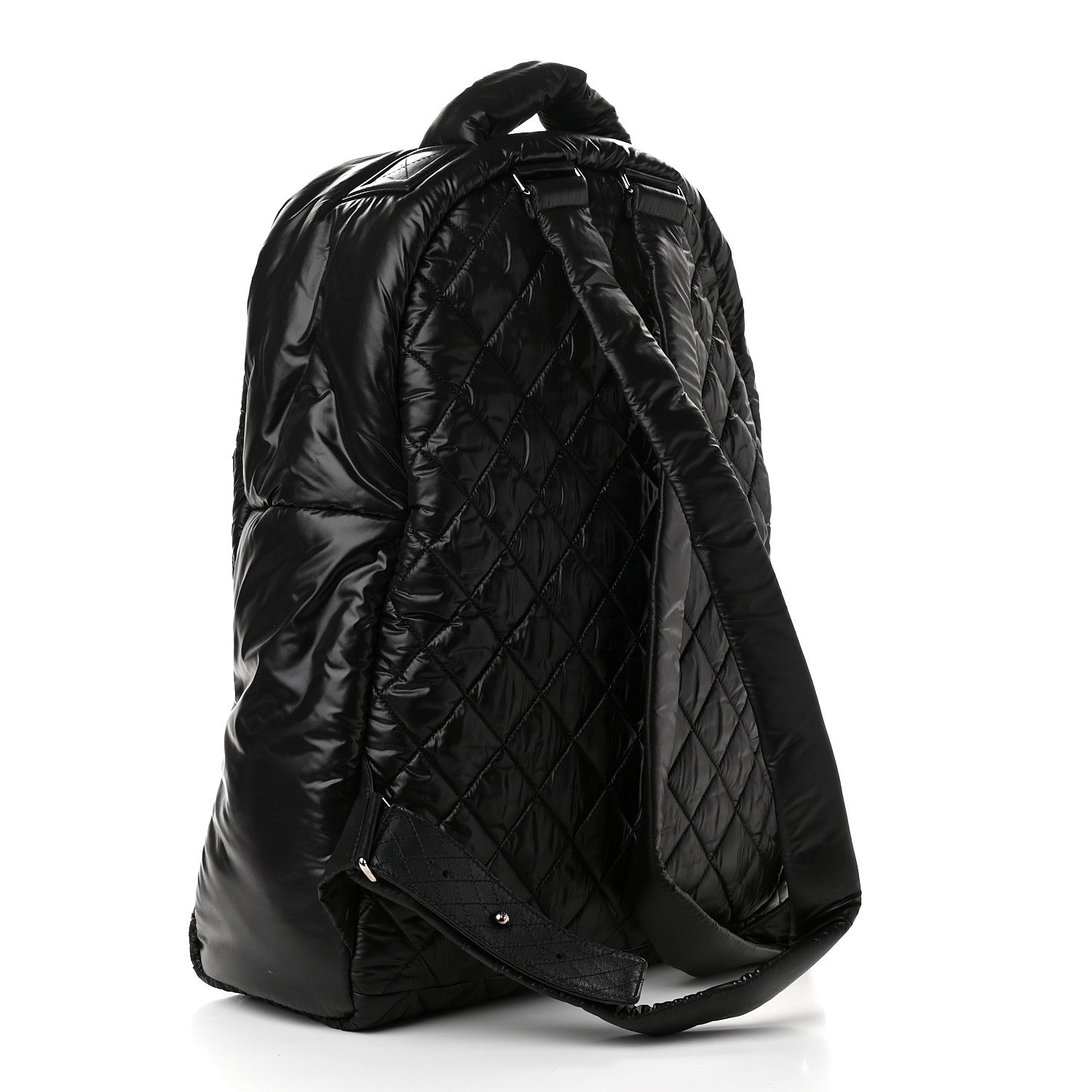 Chanel Nylon Quilted XL Coco Cocoon Backpack Black 2 of 8