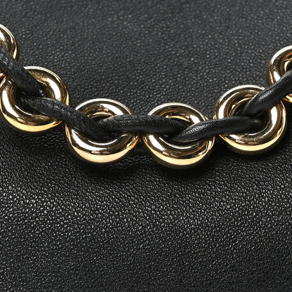 Loewe Mellow Nappa Medium Donut Chain Flamenco Knot Clutch Black 8 of 10
