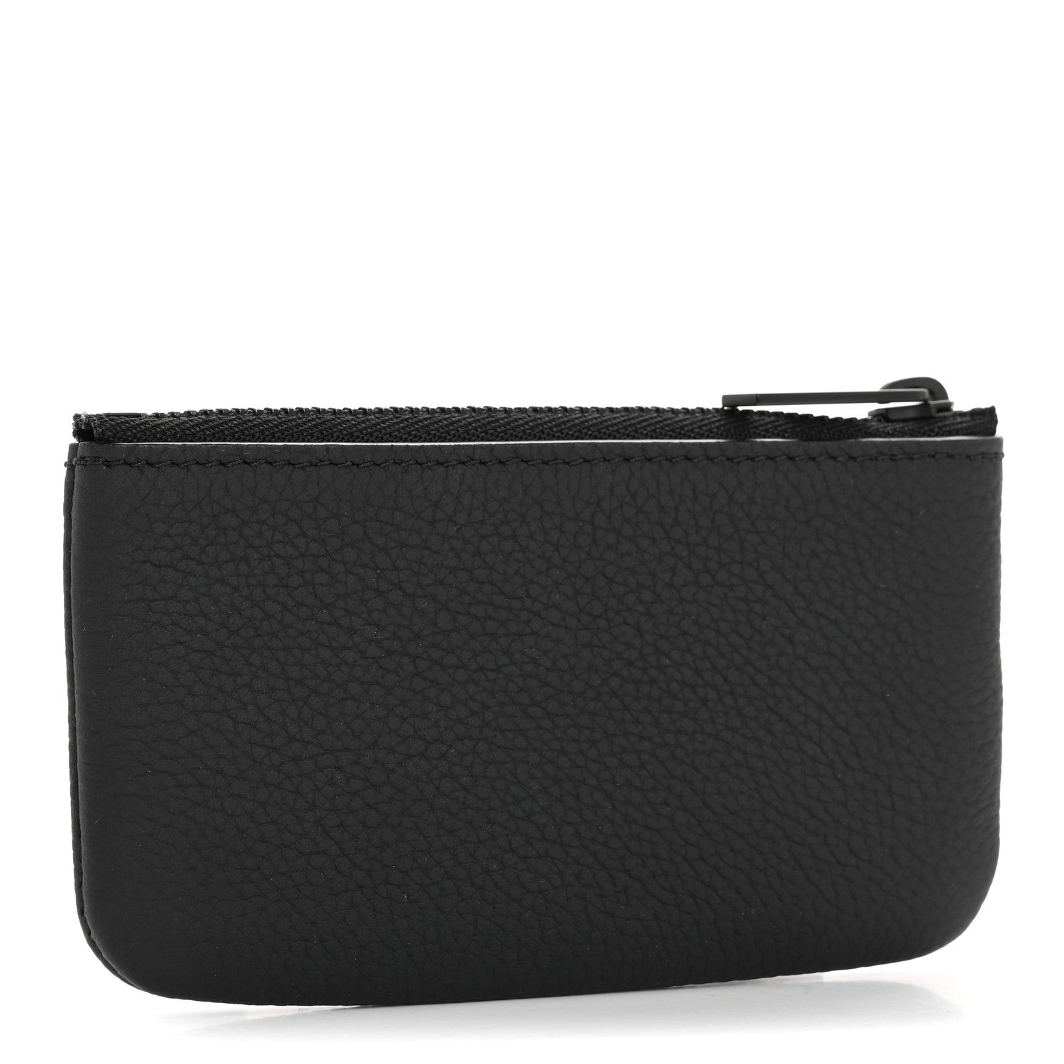 Louis Vuitton Grained Calfskin Aerogram Key Pouch Black 3 of 7
