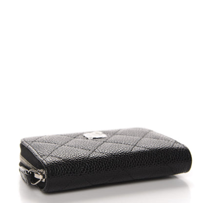 Chanel Caviar Quilted Zip Coin Purse Black 4 of 7