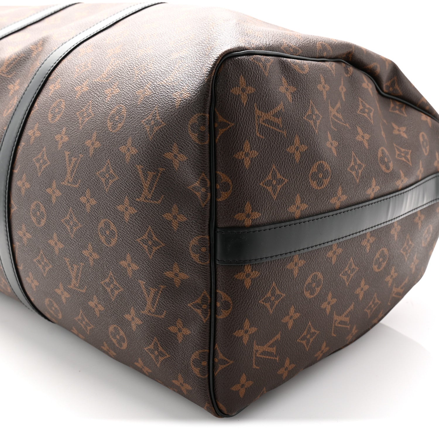 Louis Vuitton Monogram Macassar Keepall Bandouliere 55 8 of 9