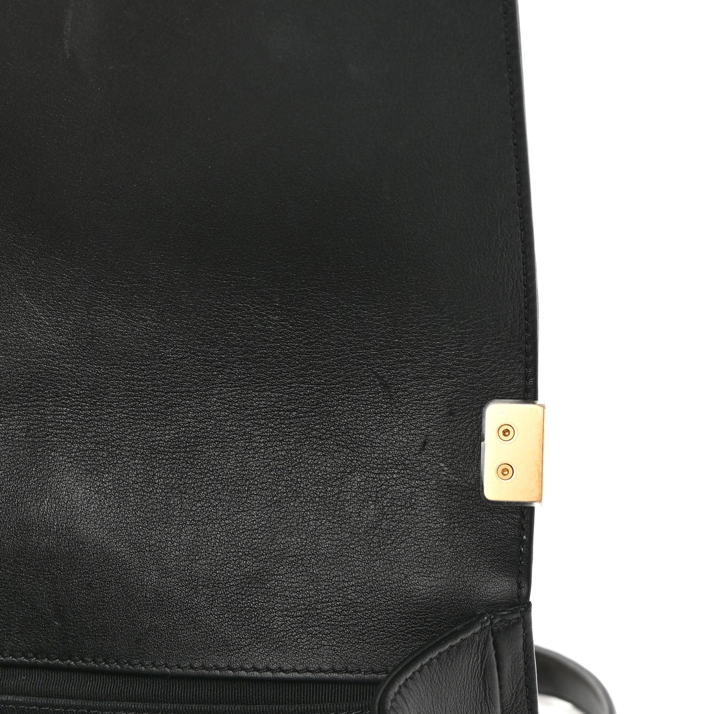 Lambskin Quilted Medium Boy Flap Black