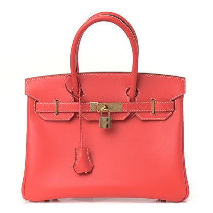 Hermes Epsom Candy Birkin 30 Rose Jaipur Gold 1 of 14