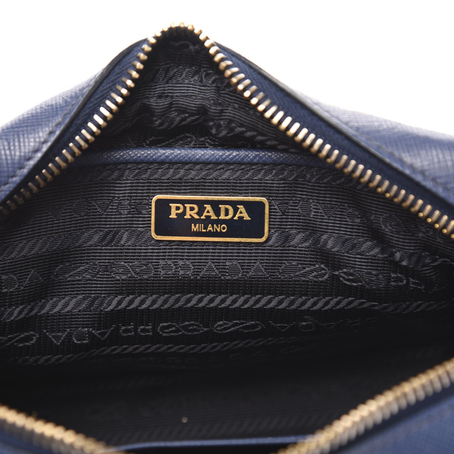 Prada Saffiano Camera Crossbody Bleuette 6 of 8