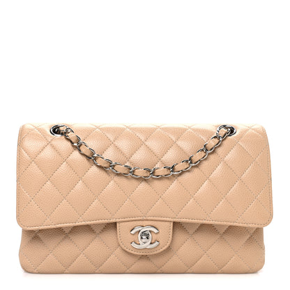 Chanel Caviar Quilted Medium Double Flap Beige 1 of 11