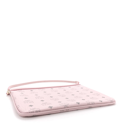 MCM Visetos Liz Shopper Tote Pouch Powder Pink 4 of 9