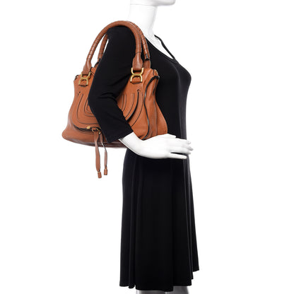 Chloe Calfskin Medium Marcie Satchel Tan 2 of 9