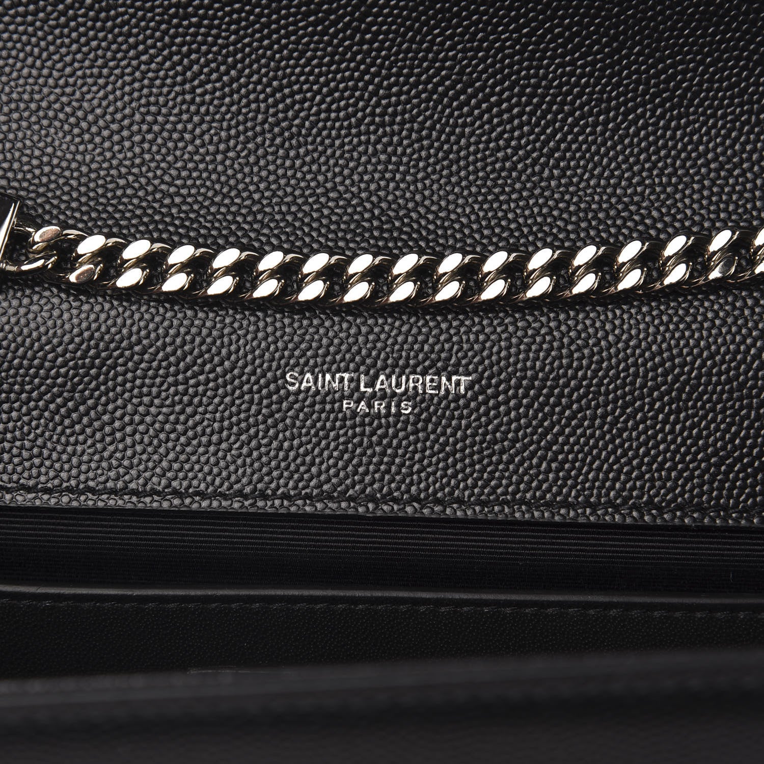 Saint Laurent Grain De Poudre Medium Classic Monogram Kate Tassel Satchel Black 6 of 10
