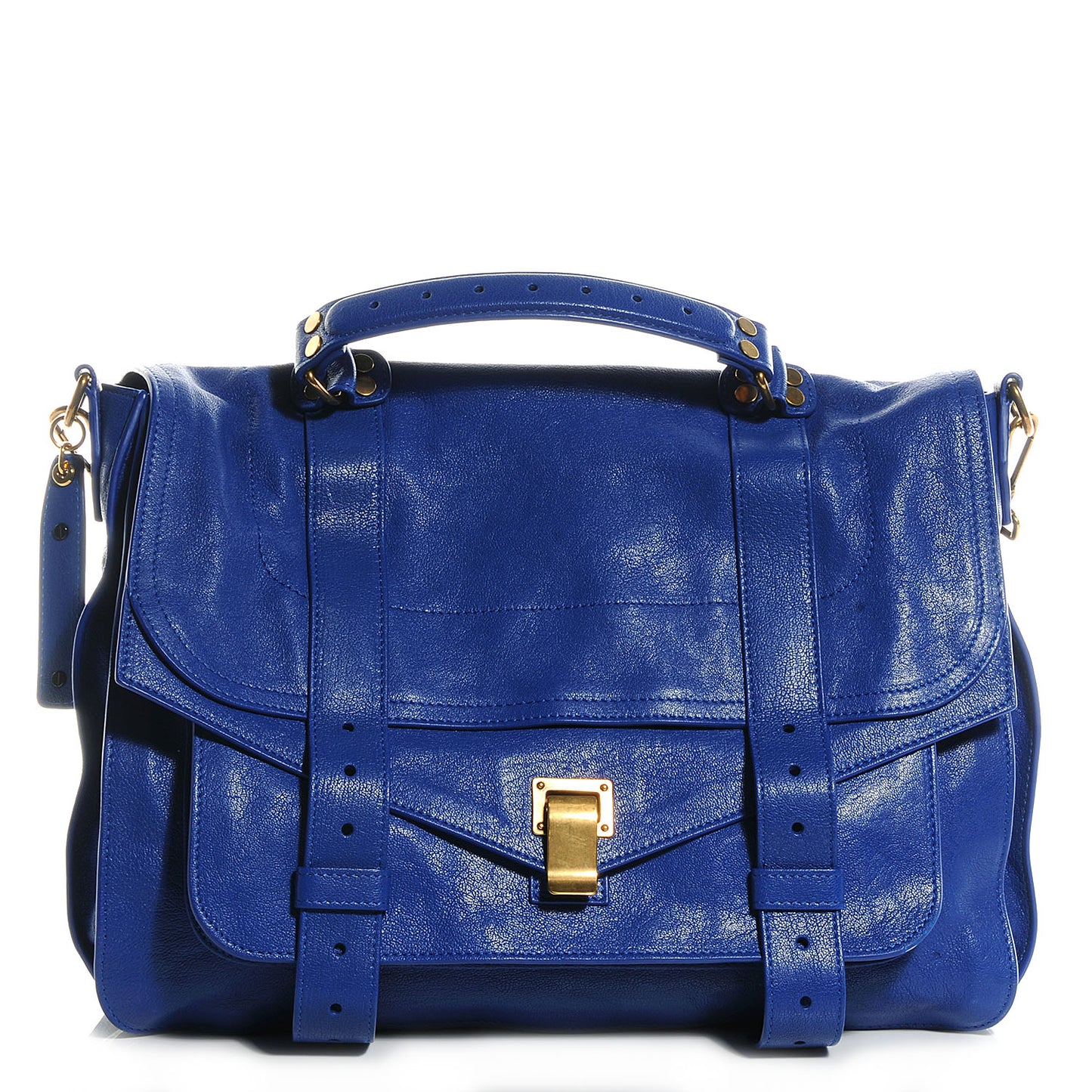 Lambskin PS1 Large Satchel Royal Blue