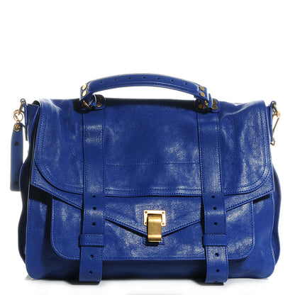 Proenza Schouler Lambskin PS1 Large Satchel Royal Blue 1 of 14