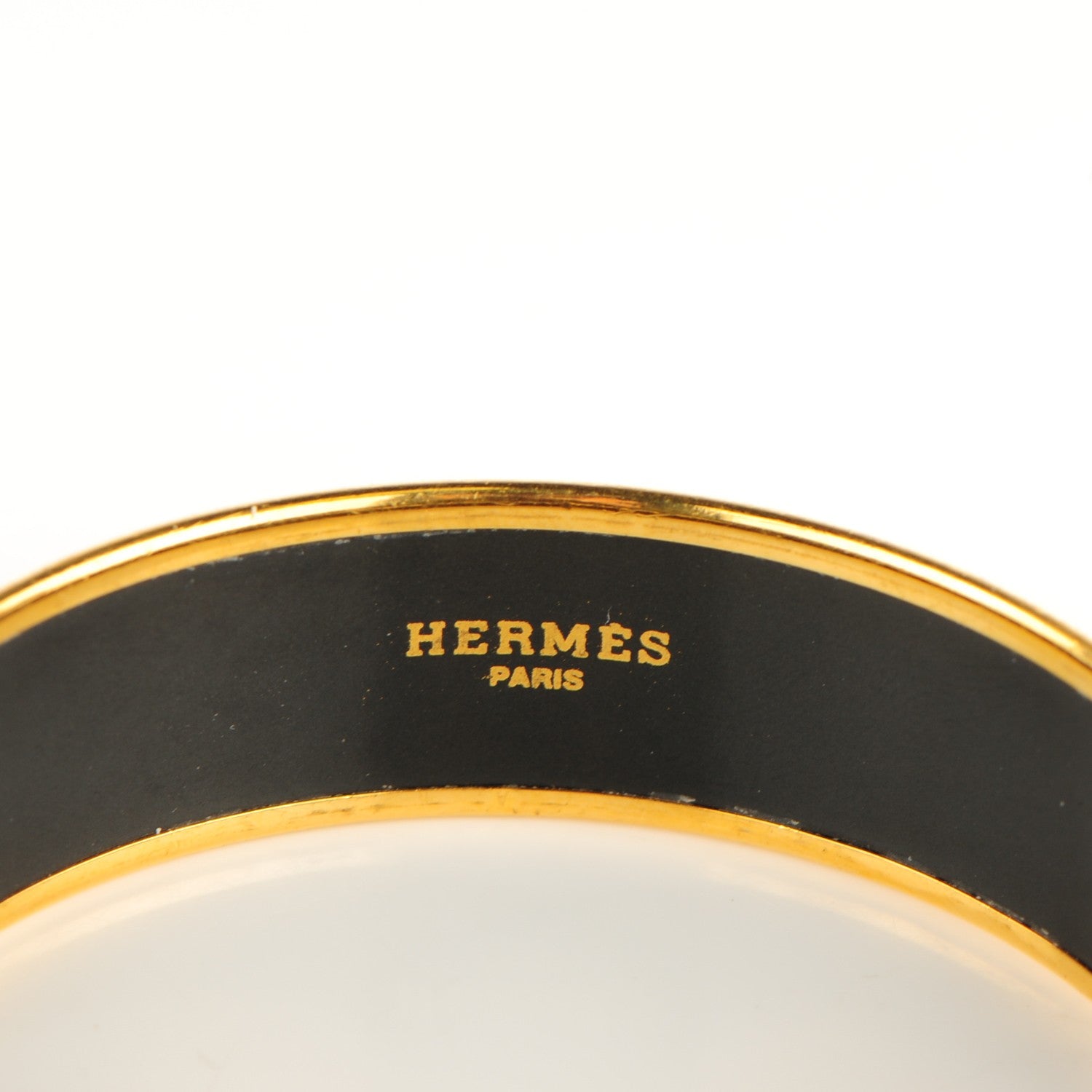 Hermes Enamel Printed Horse Riding Motif Wide Bracelet 65 5 of 5