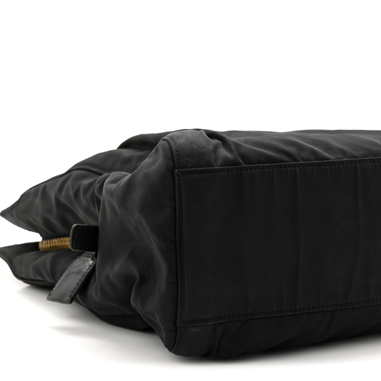 Tessuto Nylon Catena Chain Shoulder Bag Black