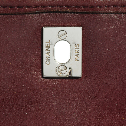 Chanel Patent Lambskin Medium Chocolate Bar Flap Black Bordeaux 8 of 8