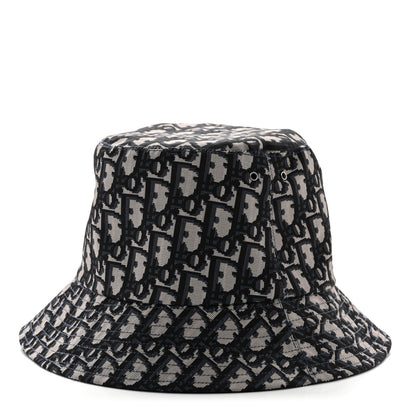 Christian Dior Oblique Reversible Teddy-D Brim Bucket Hat 56 Blue 1 of 8