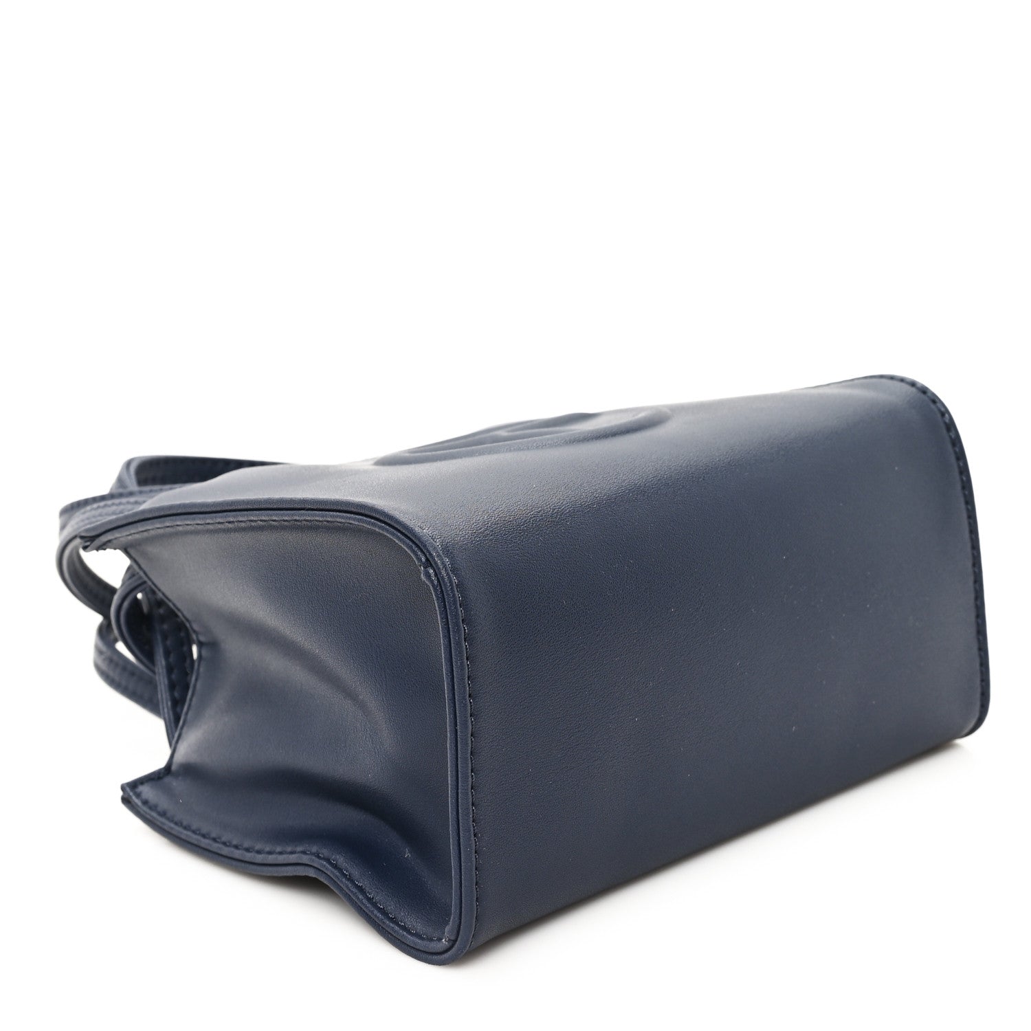 Telfar Vegan Leather Small Shopping Bag Navy 4 of 10