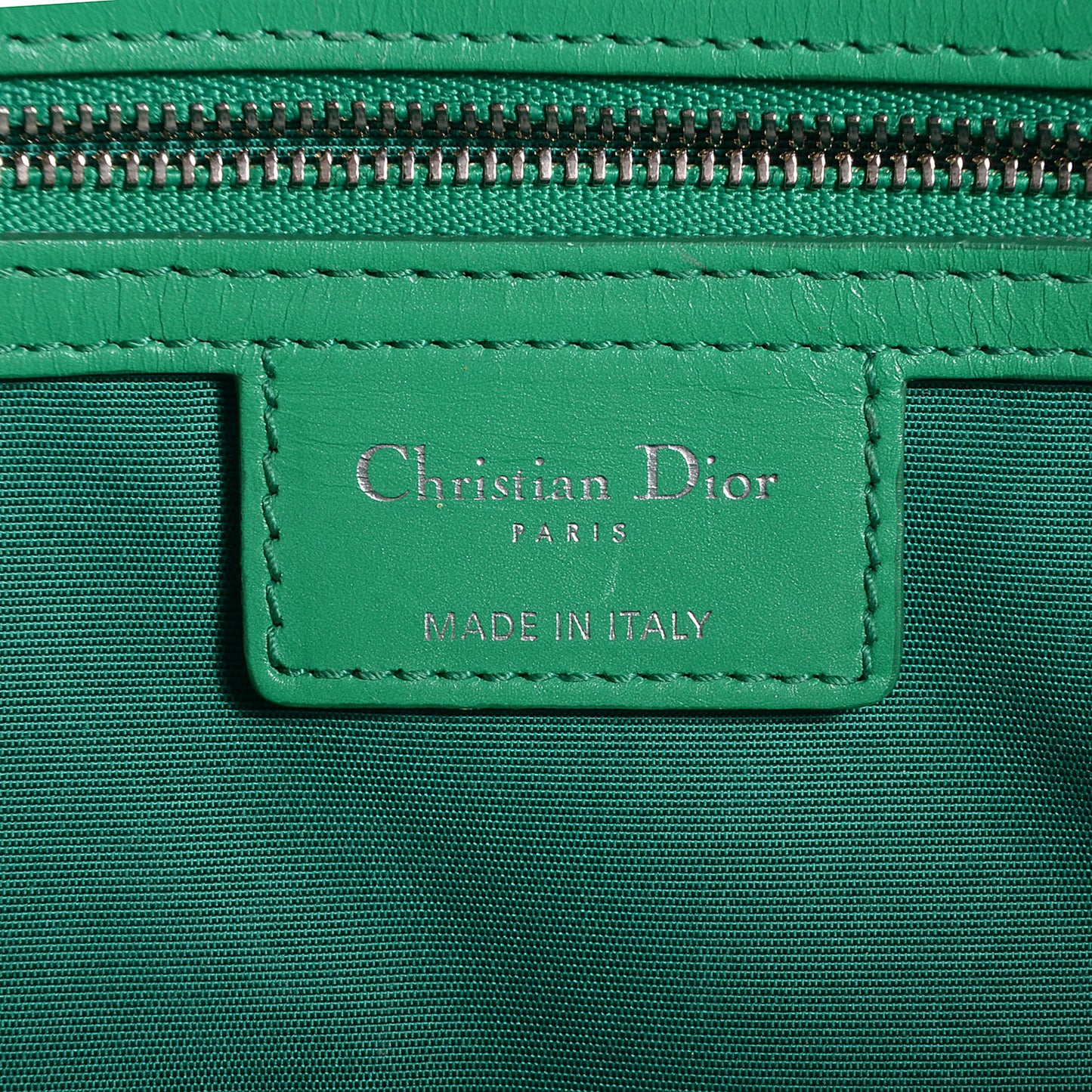 Coated Canvas Cannage Small Panarea Tote Green