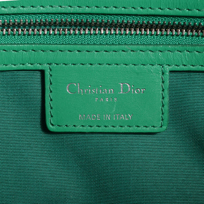 Christian Dior Coated Canvas Cannage Small Panarea Tote Green 6 of 7
