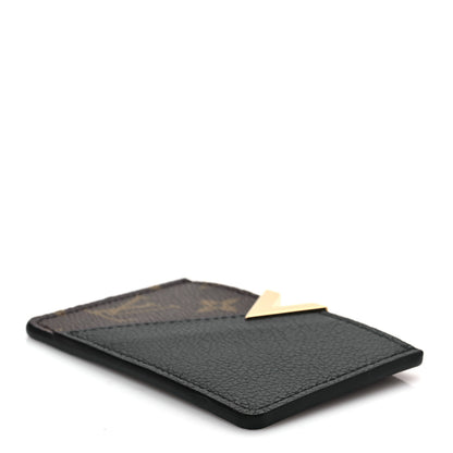 Louis Vuitton Monogram Calfskin Kimono Card Holder Black 7 of 7