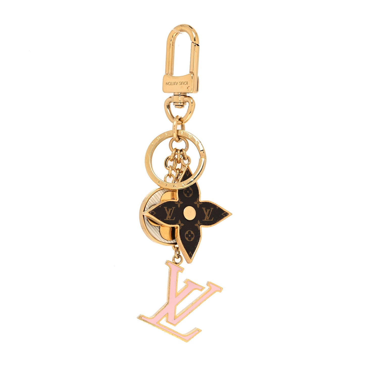 Spring Street Bag Charm Key Holder Gold