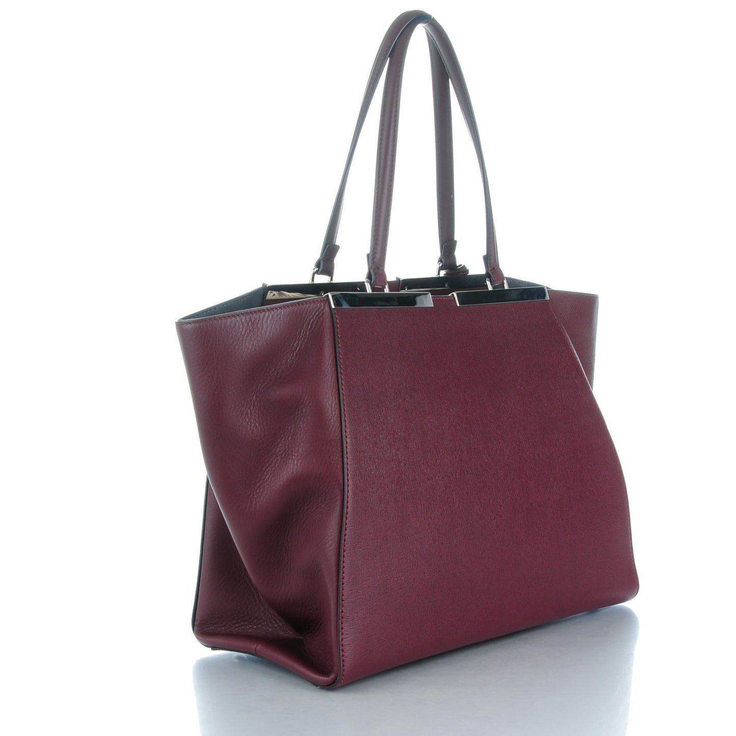 Vitello Elite Flamingo Large 3Jours Tote Bordeaux