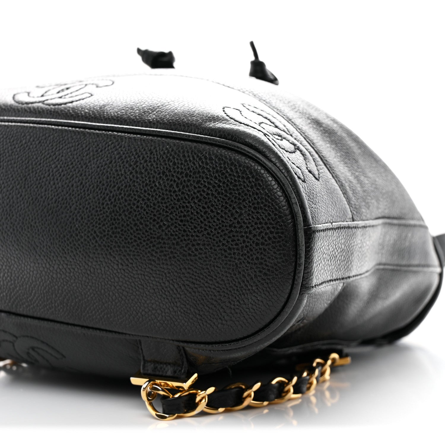 Chanel Caviar CC Backpack Black 12 of 15