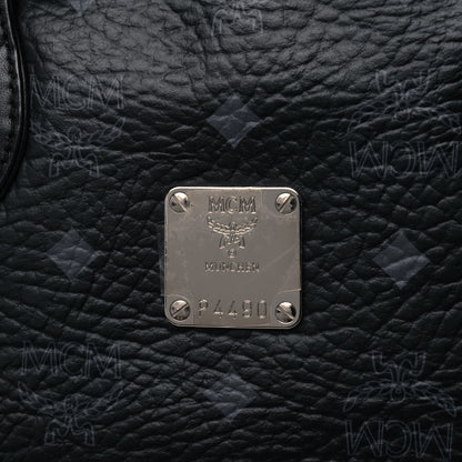 MCM Visetos Dog Bone Shopper Tote Black 6 of 6