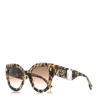Fendi Acetate Fendi Roma Cat Eye Sunglasses FF 0435/S Havana 1 of 7