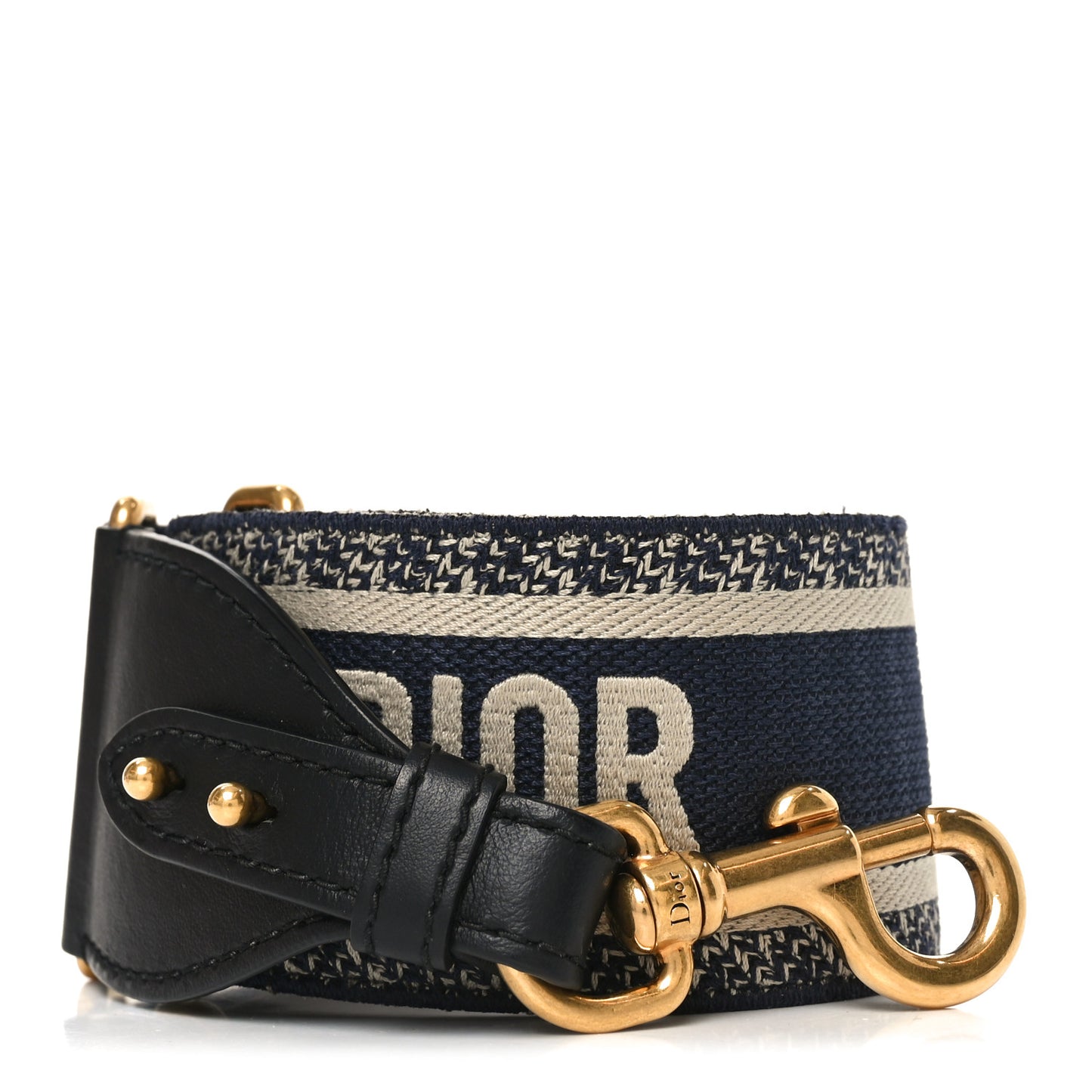 Canvas Embroidered Shoulder Strap Blue