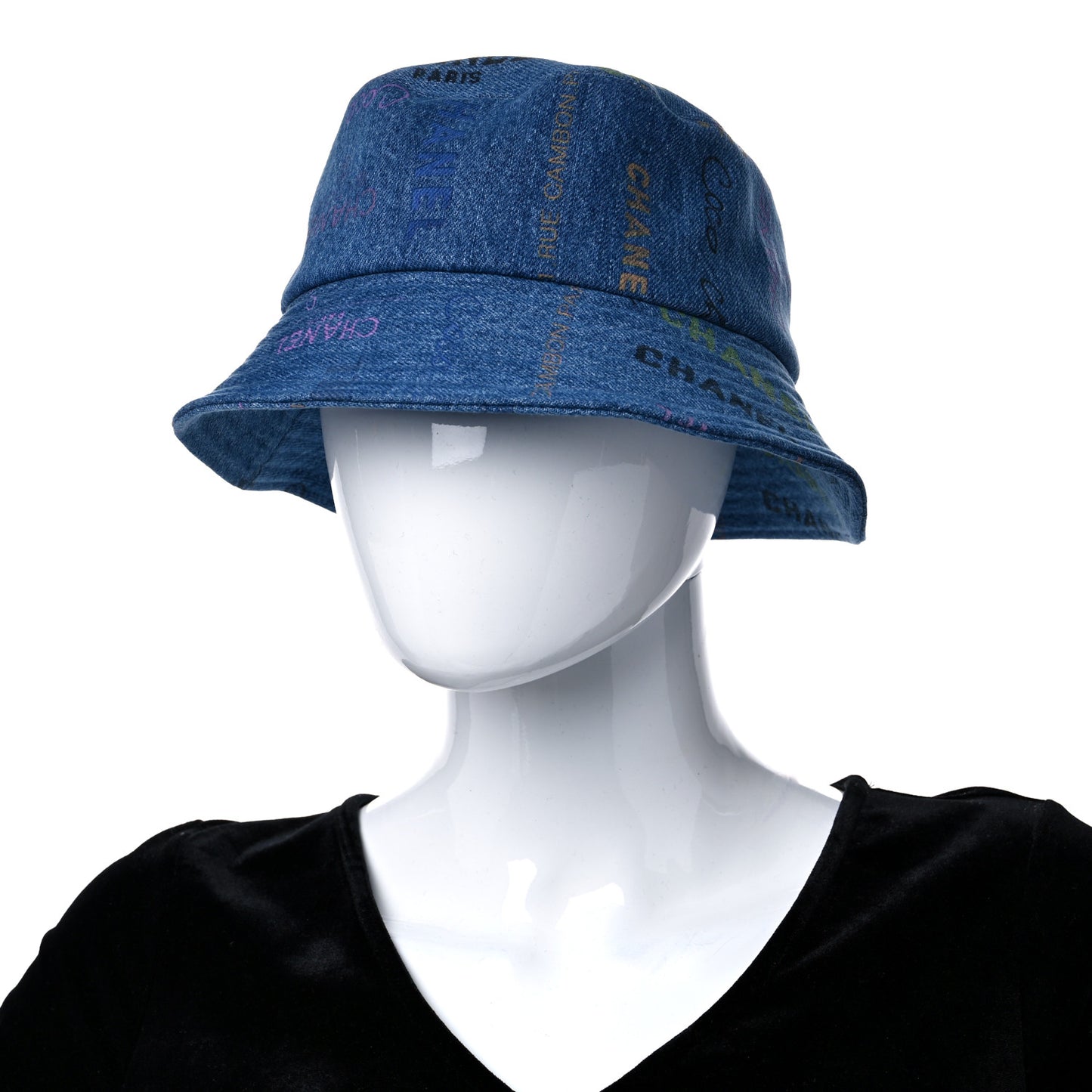 Denim Mood Cloche Bucket Hat M Blue