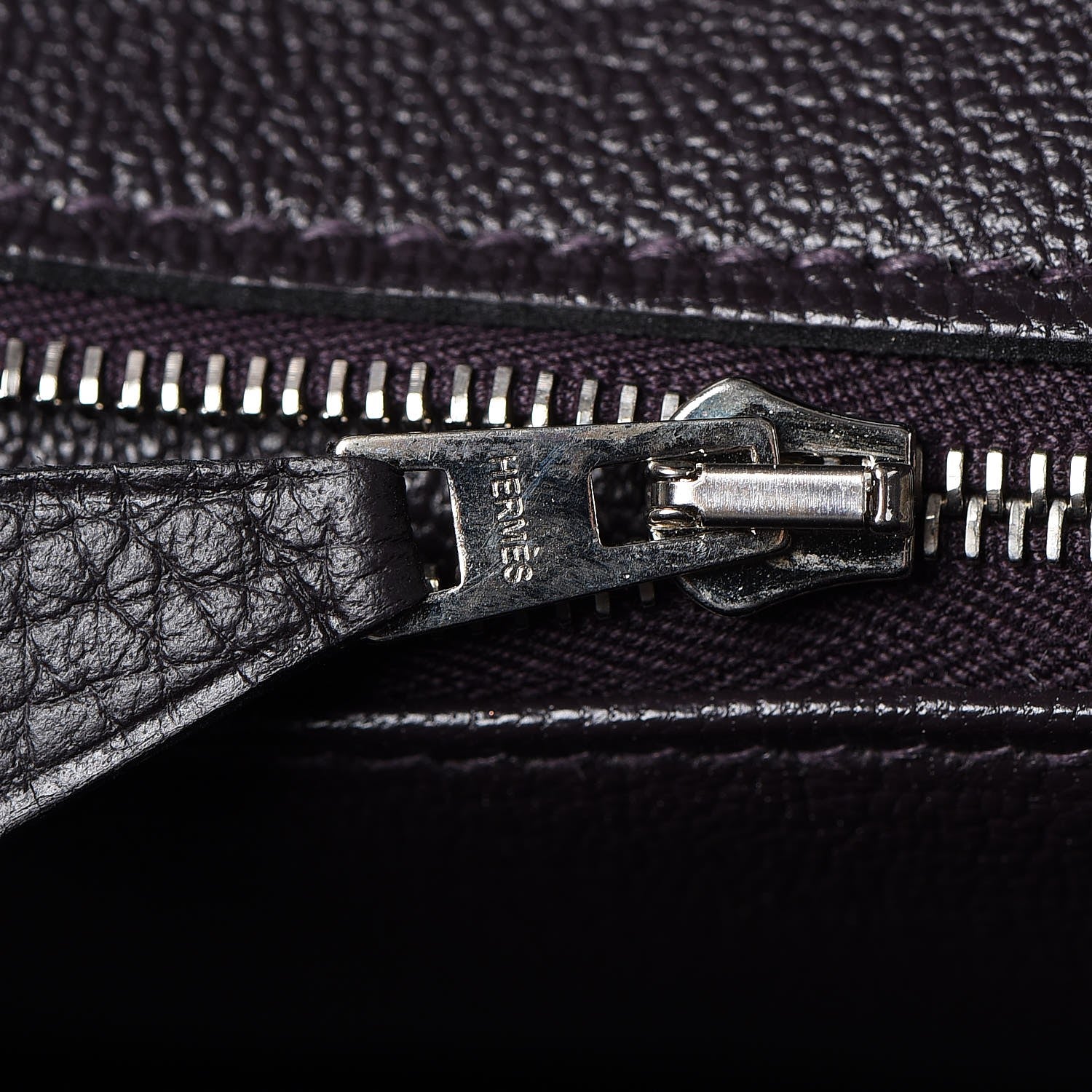 Hermes Taurillon Clemence Birkin 35 Prunoir 11 of 31