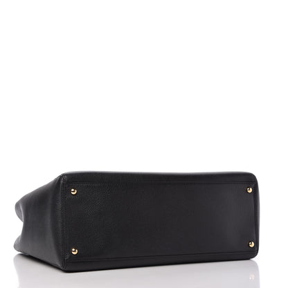 Chanel Calfskin Cerf Shopper Tote Black 4 of 11