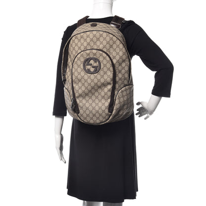 Gucci GG Plus Monogram Interlocking G Medium Backpack Dark Brown 2 of 10