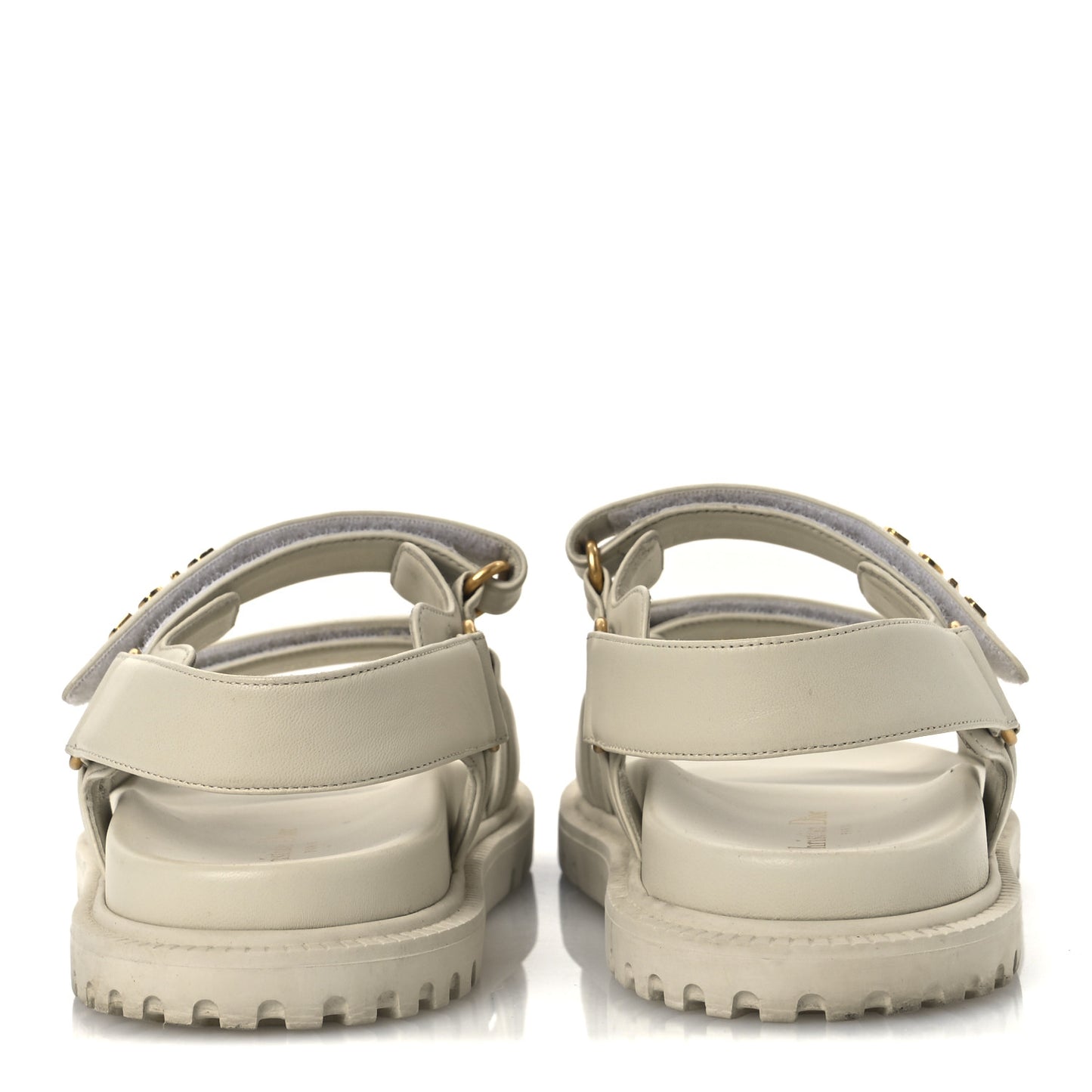 Lambskin Dioract 10mm Slide Sandals 40 Off White