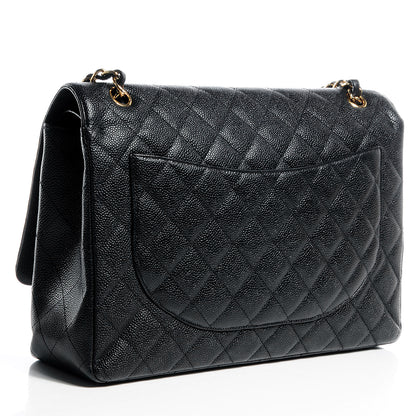 Chanel Caviar Quilted Maxi Double Flap Black 3 of 10