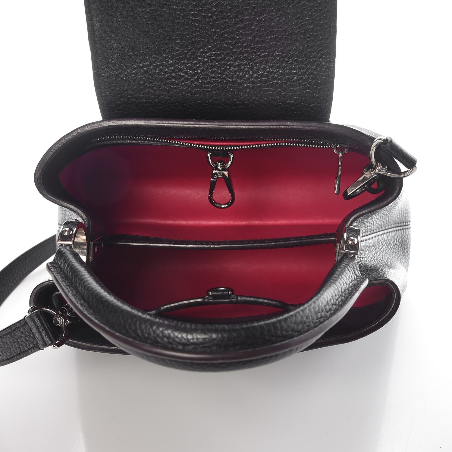 Louis Vuitton Taurillon Capucines BB Black 6 of 7
