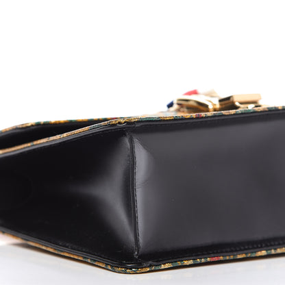 Gucci Iridescent Brocade Small Sylvie Shoulder Bag Gold 6 of 9