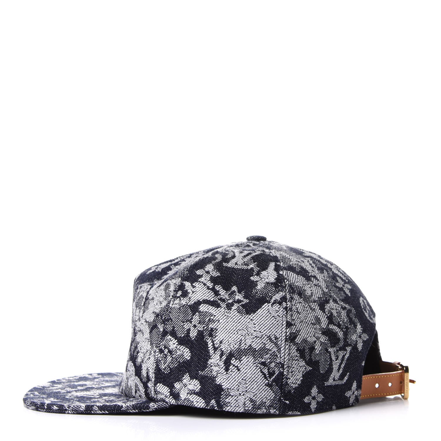 Louis Vuitton Monogram Tapestry Cap 58 Blue 3 of 8