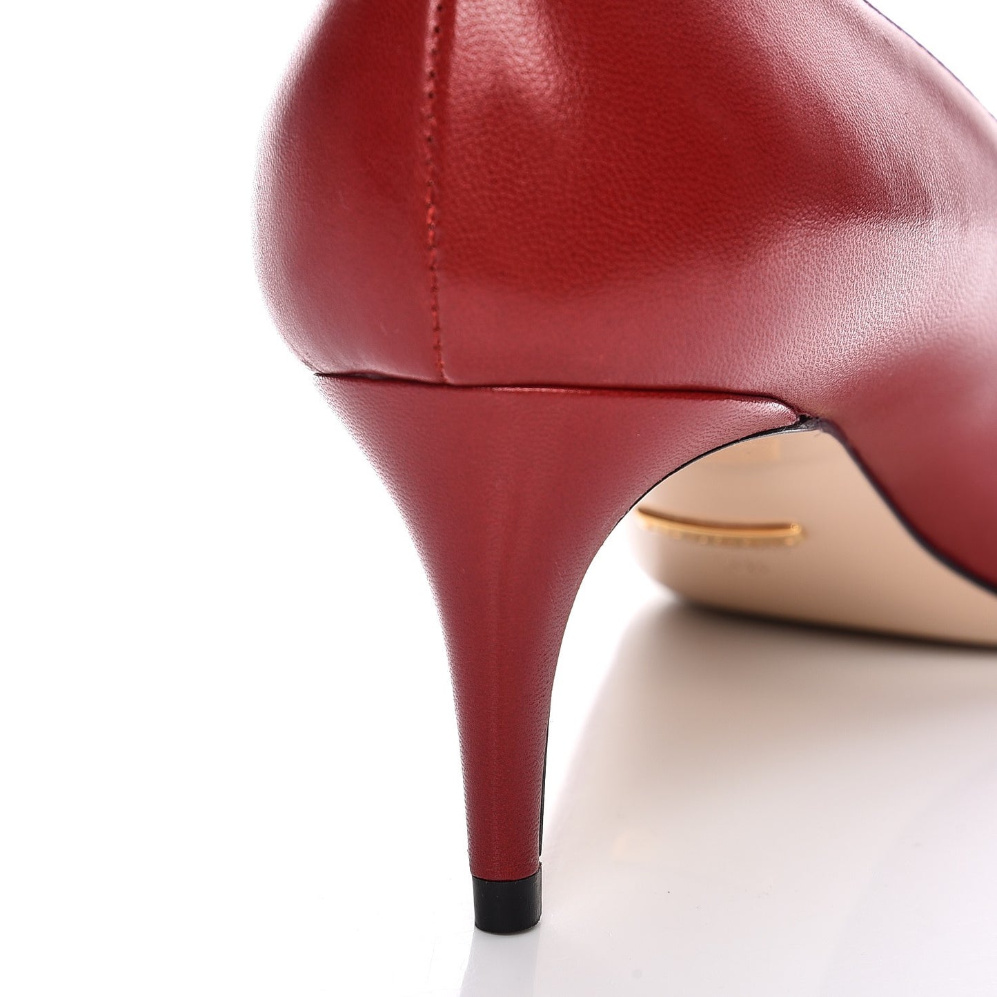 Nappa Pearl Pumps 38 Hibiscus Red