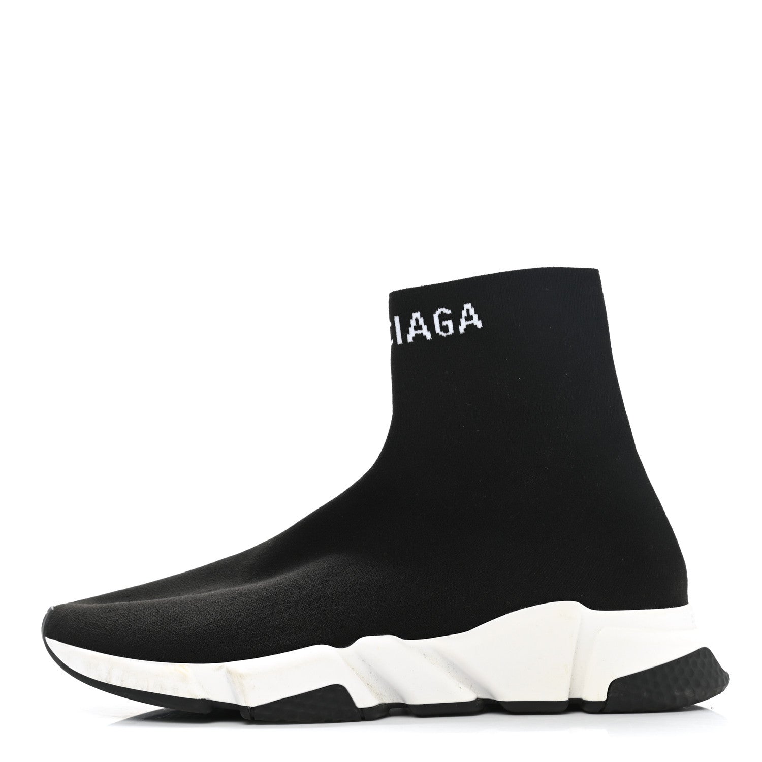 Balenciaga Neoprene Knit Mens Hi Speed Sneakers 42 Black White 1 of 10