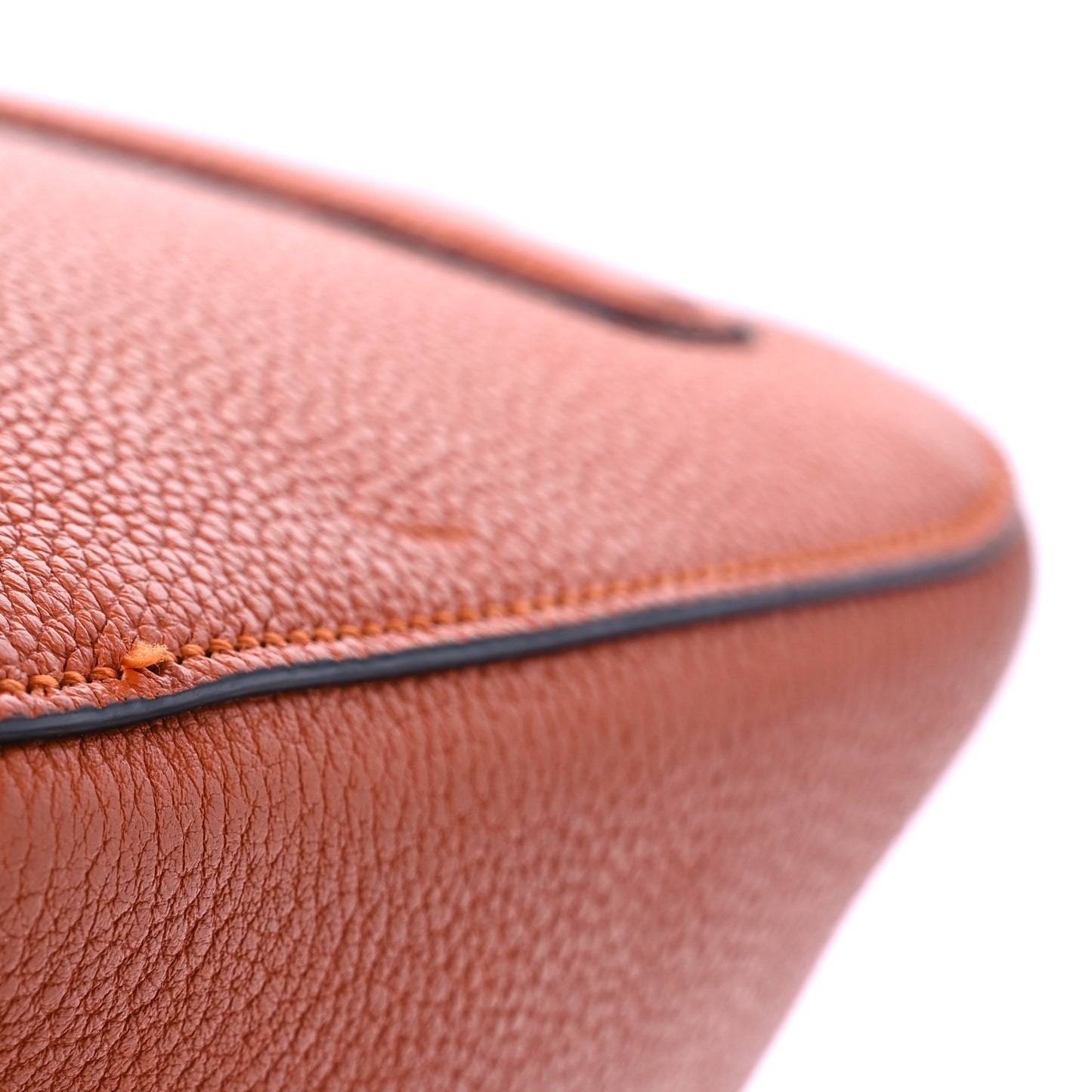Soft Grained Calfskin Small Jackie Bucket Bag Orange