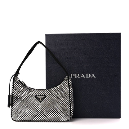 Prada Satin Crystal Mini Re-Edition 2000 Bag Cristal 12 of 12