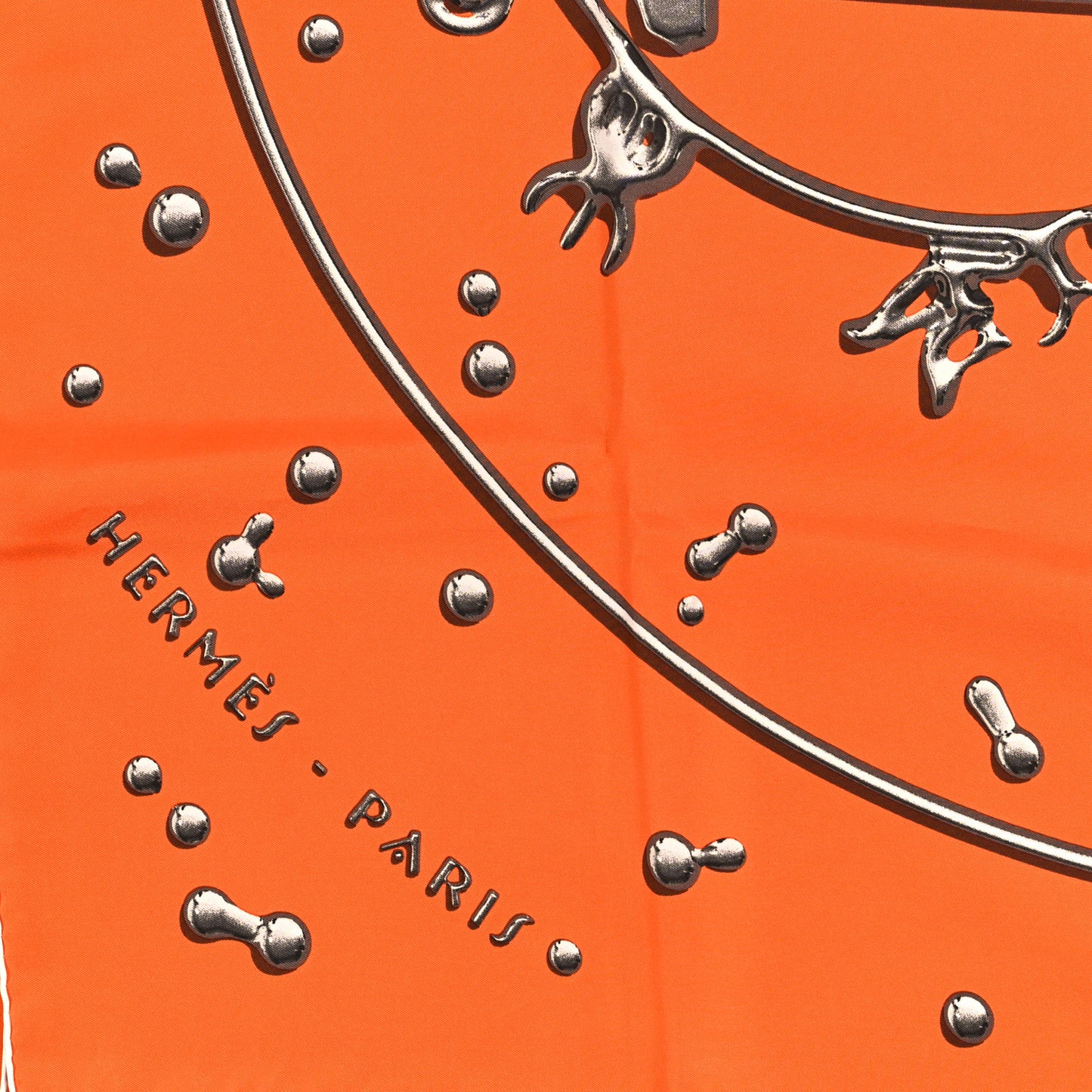 Silk Vif Argent Scarf 90 Orange