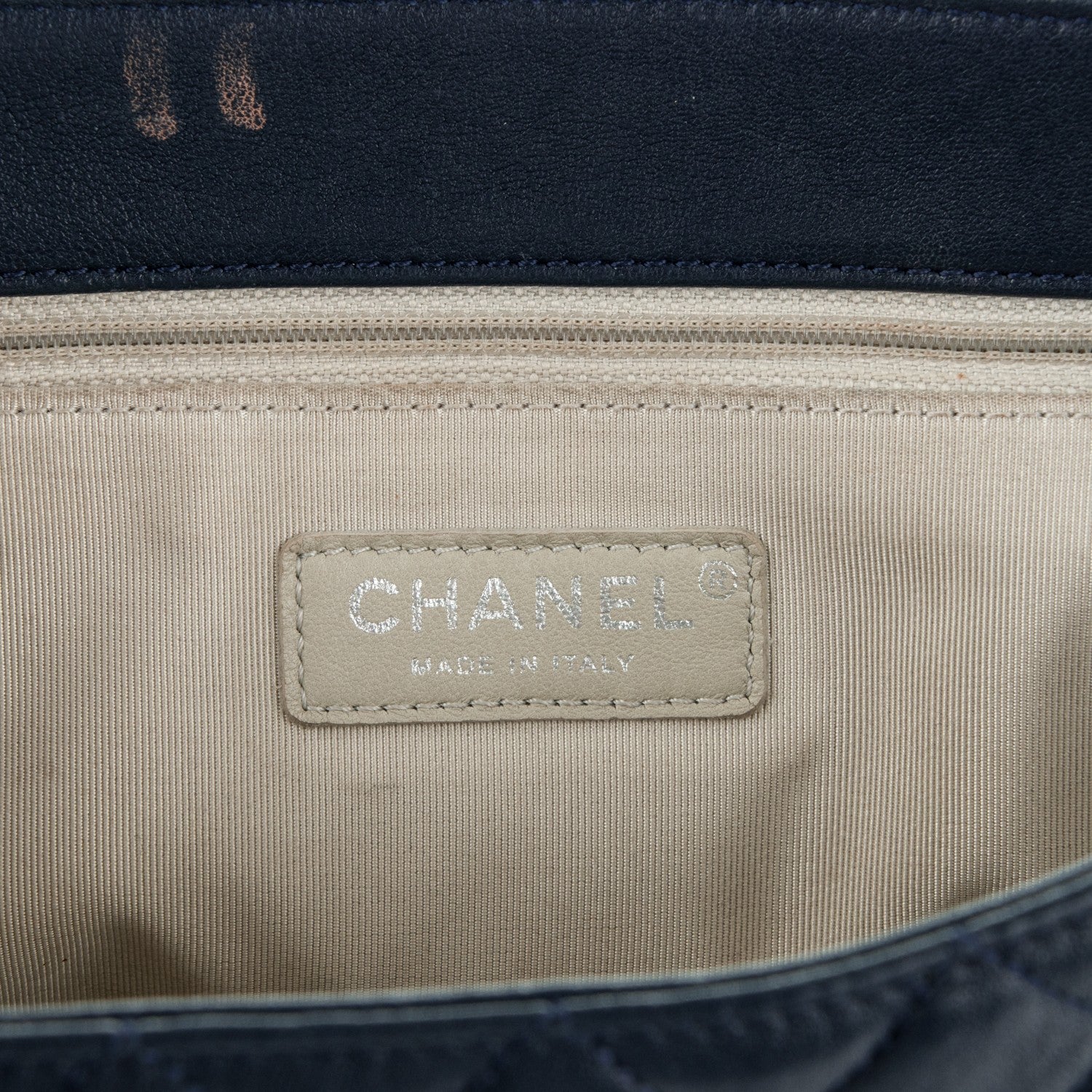 Chanel Washed Lambskin Quilted Maxi Chain Around Flap Dark Navy Blue 6 of 7