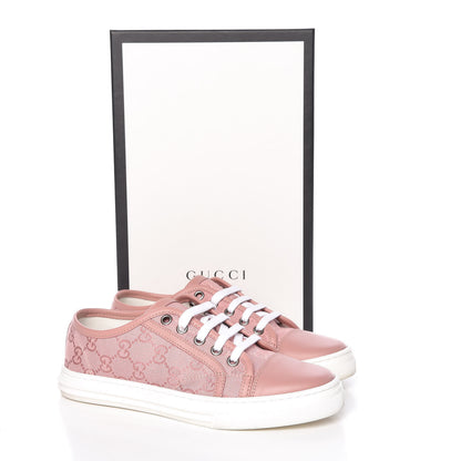 Gucci GG Monogram Calfskin Womens Low Top Sneakers 35 Pink Soft Pink 15 of 15