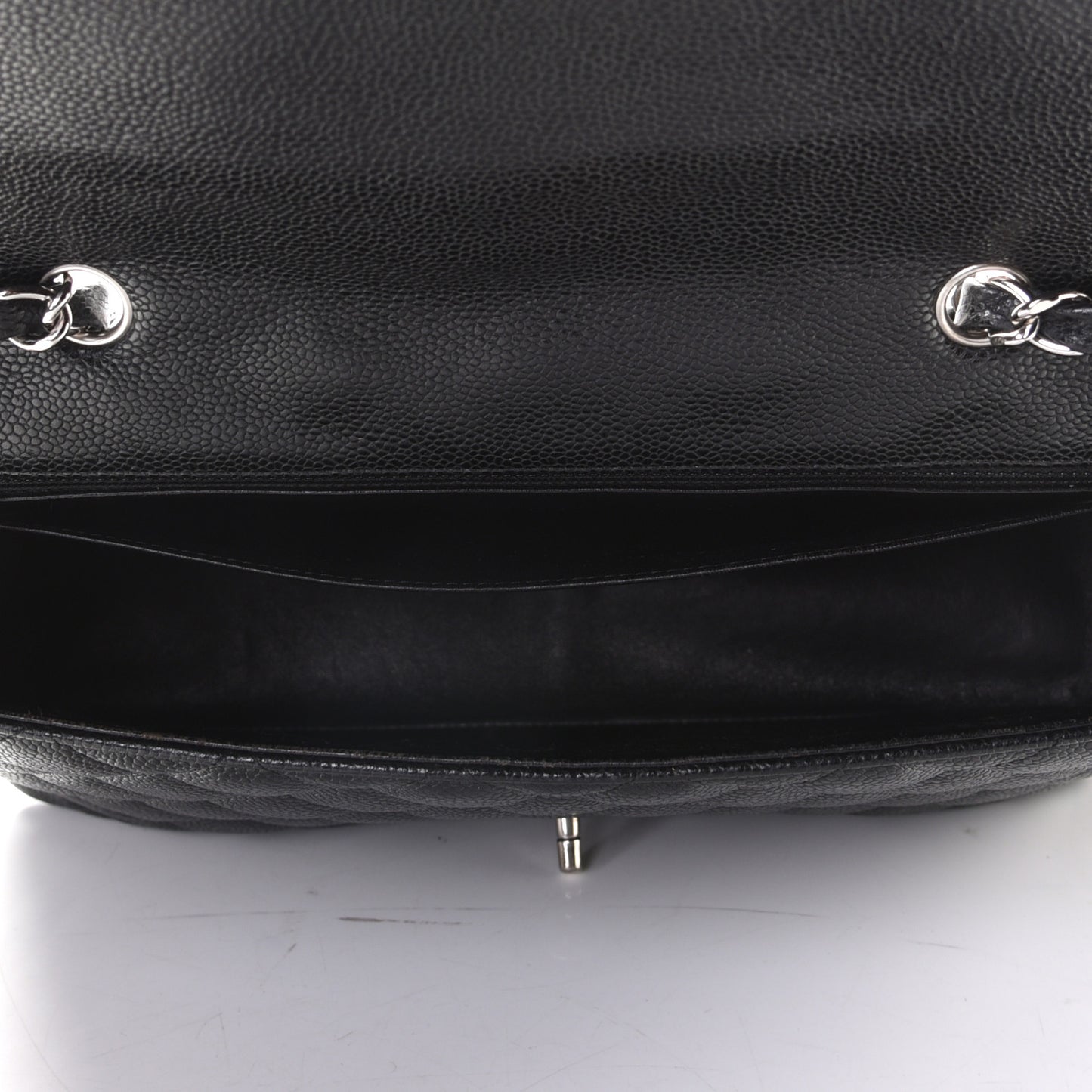 Caviar Quilted Jumbo Single Flap Black