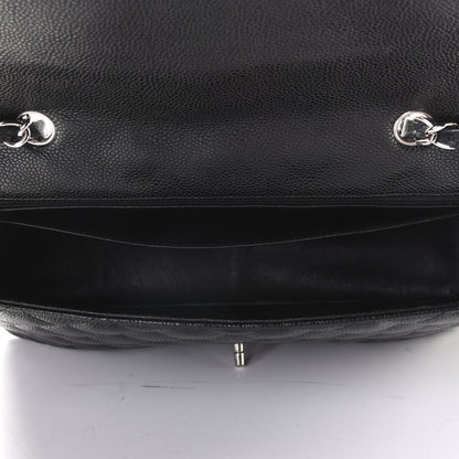 Chanel Caviar Quilted Jumbo Single Flap Black 7 of 8