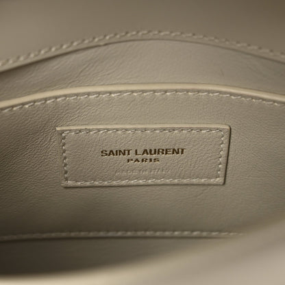 Saint Laurent Smooth Calfskin Mini Manhattan Shoulder Bag Crema Soft 6 of 10